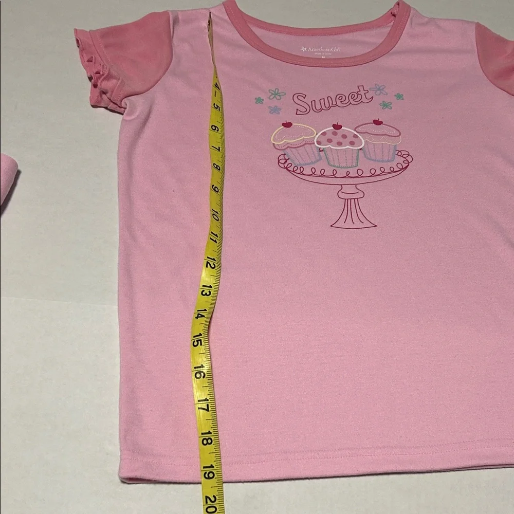 American Girl Pink Cupcake Pajama Set